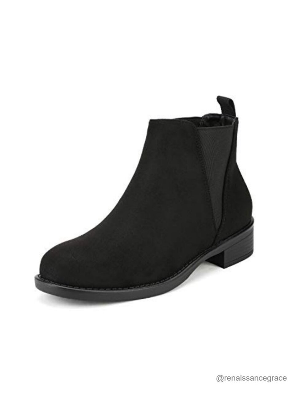 Women's Ankle Boots Chelsea Booties Suede Water Repellent Low Heel